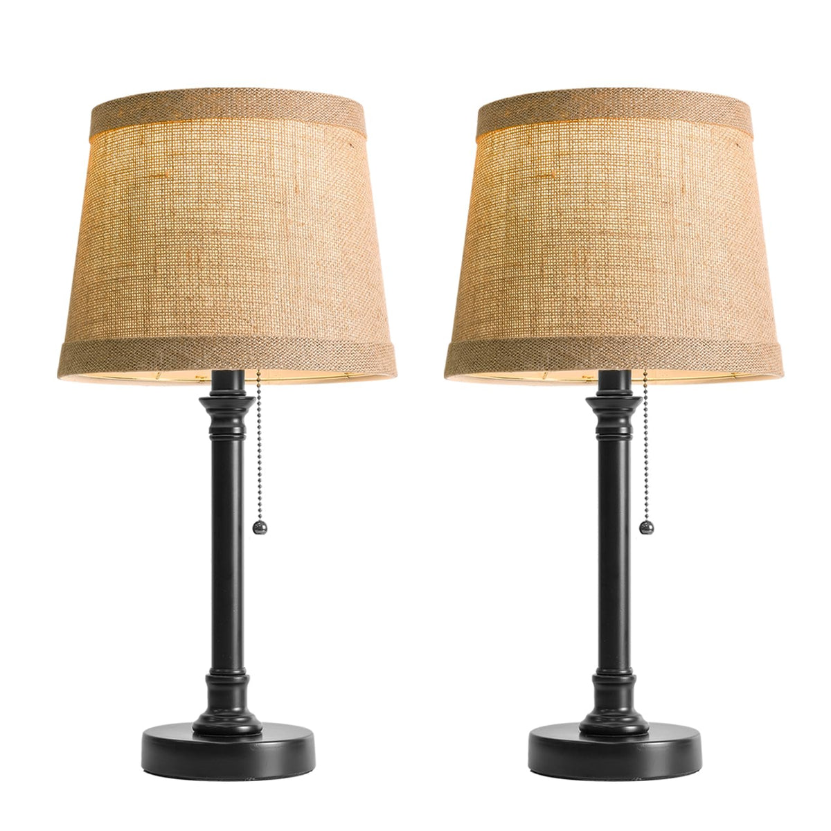 Oneach lamps set includes two stylish fixtures.