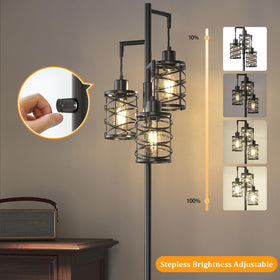 Oneach three 3000K LED bulbs included for warm, steady light