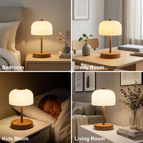 Oneach versatile bedroom and living room lamp enhances contemporary decor