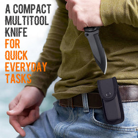 ONEAGE included nylon pouch for easy belt carry and access.