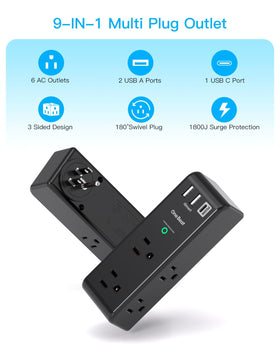 One Beat PD20W 1800J surge protection guards against spikes.