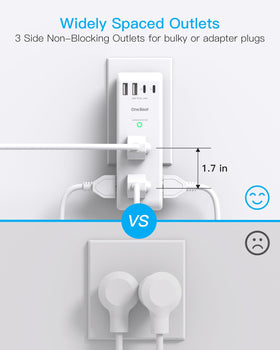 One Beat PD30W 1800J surge protection helps guard connected gear
