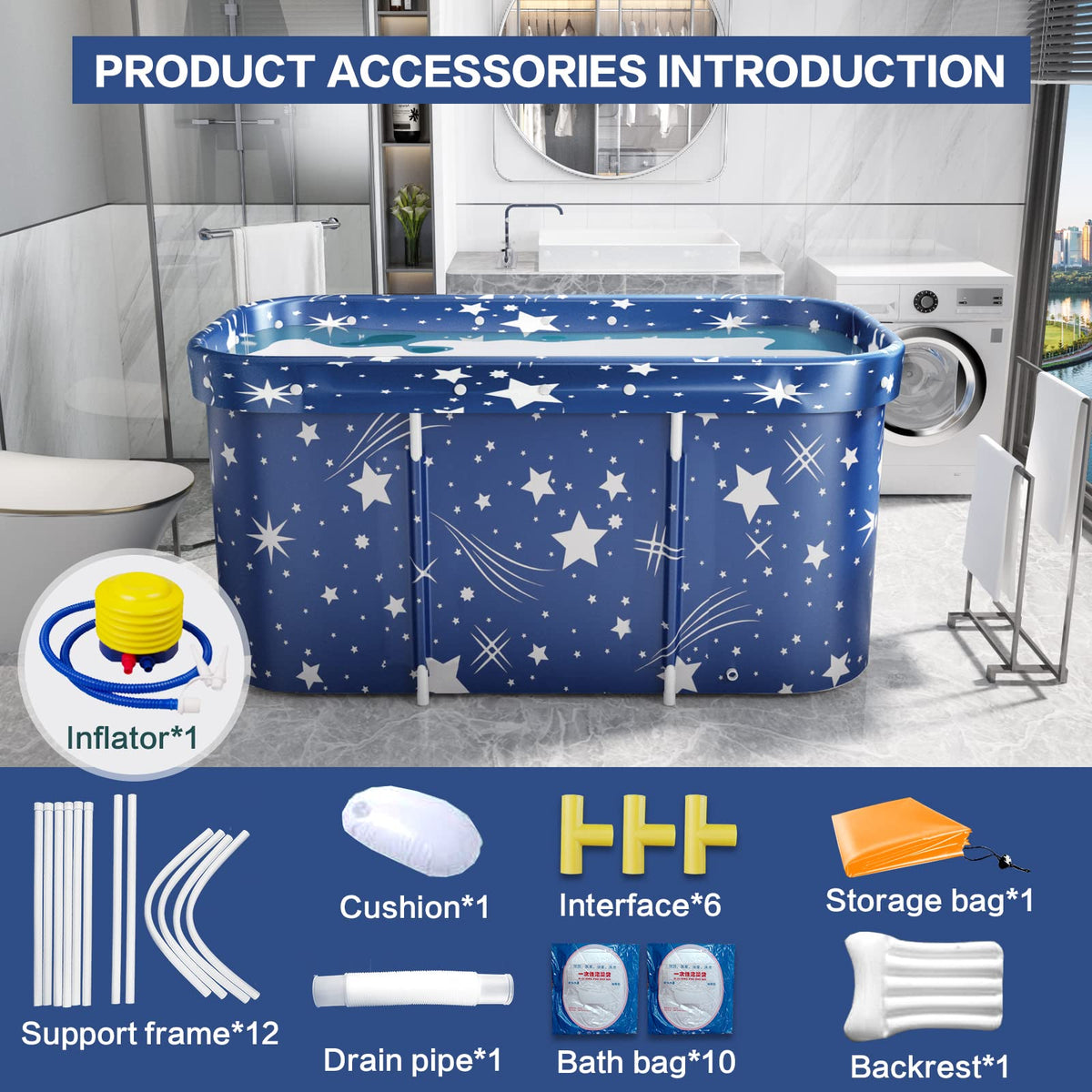 Onebook portable bathtub ice bath therapy for recovery and refreshment.