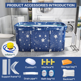 Onebook portable bathtub ice bath therapy for recovery and refreshment.