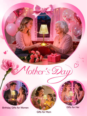 One Fire Crystal Cordless Lamp dimmable touch control for flexible brightness.