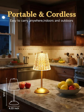 One Fire Crystal Lamp offers 3 color options for mood lighting.