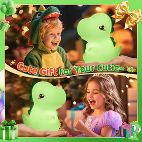One Fire dinosaur night light makes a sweet birthday or Easter gift