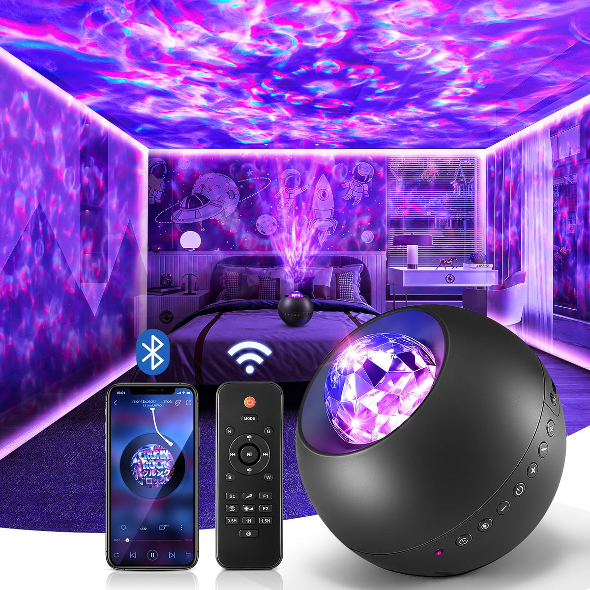 One Fire Galaxy Projector stylish gift idea for teens and couples.