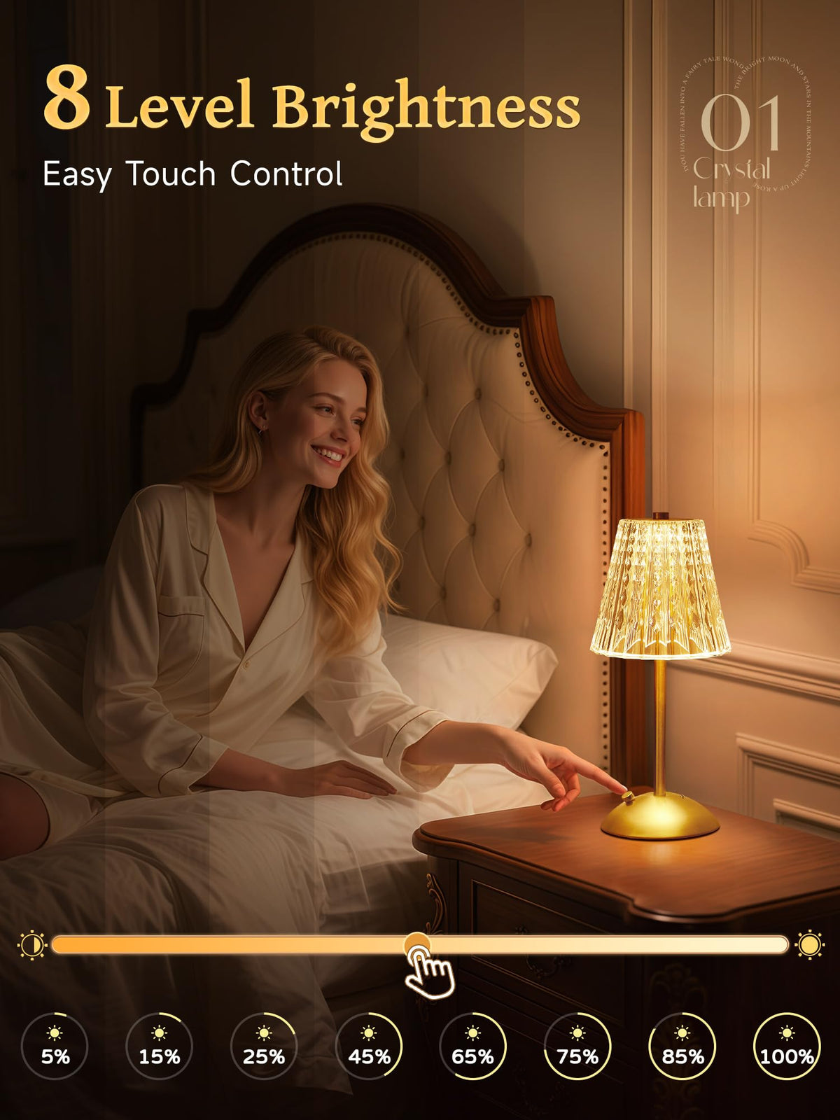 One Fire Crystal Lamp requires no installation and is ready to use.