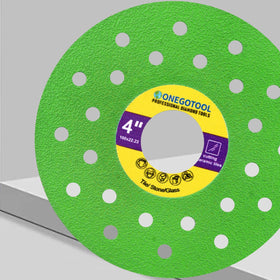 ONEGOTOOL glass tile blade ensures clean edges on glass installations
