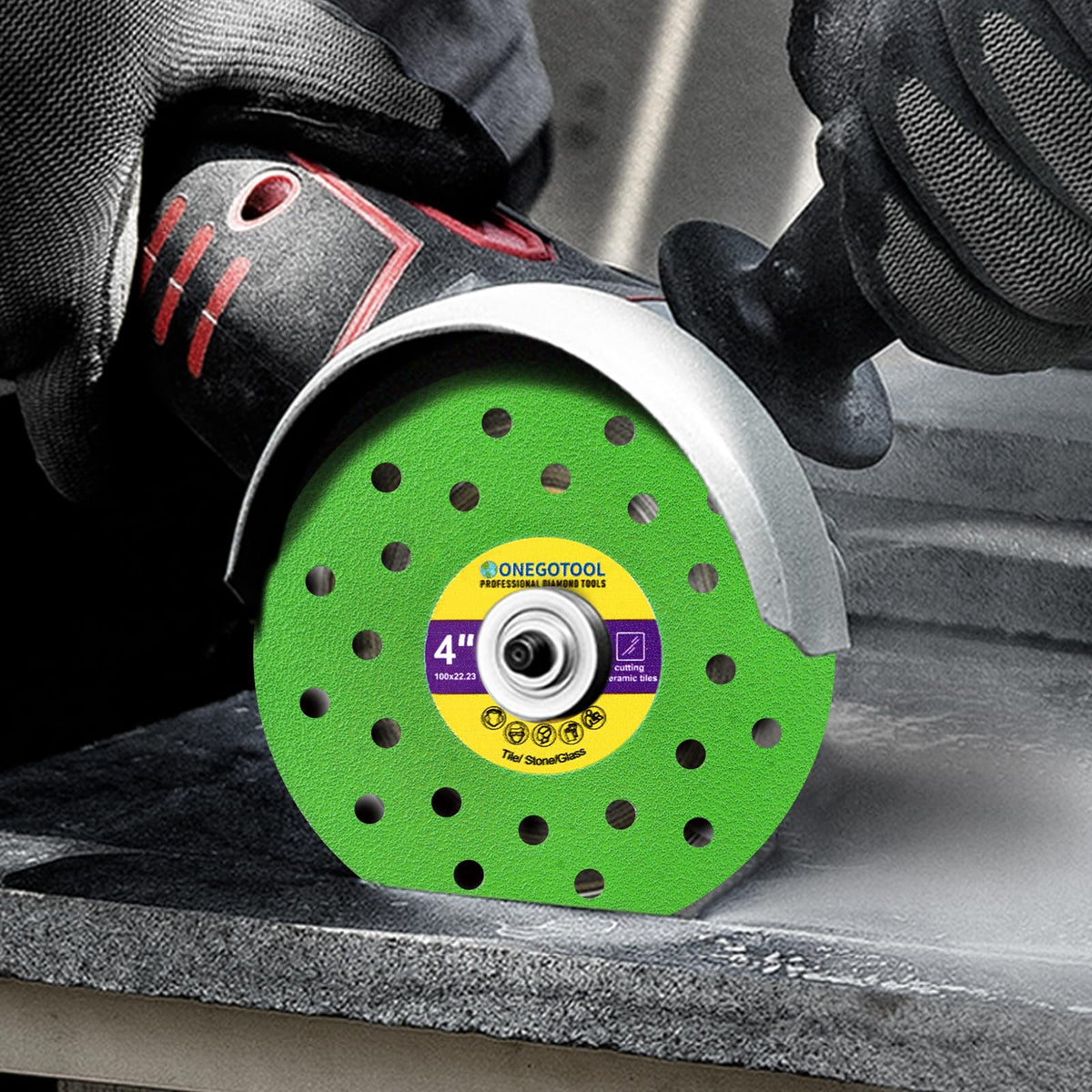 ONEGOTOOL marble tile cut diamond blade yields precise, narrow kerf cuts