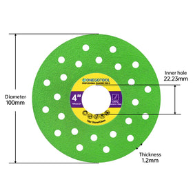ONEGOTOOL porcelain tile cutting blade delivering precise ceramic edge with reduced chipping