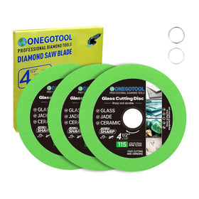 ONEGOTOOL tile cutter disc on an angle grinder for precise, clean cuts