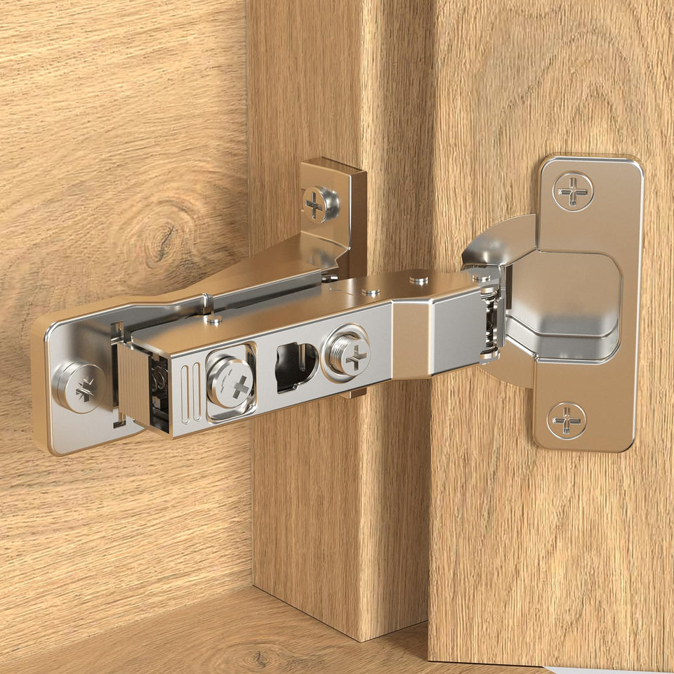 Onemake 4-pack 110° face frame inset hinges for quiet, flush cabinet doors