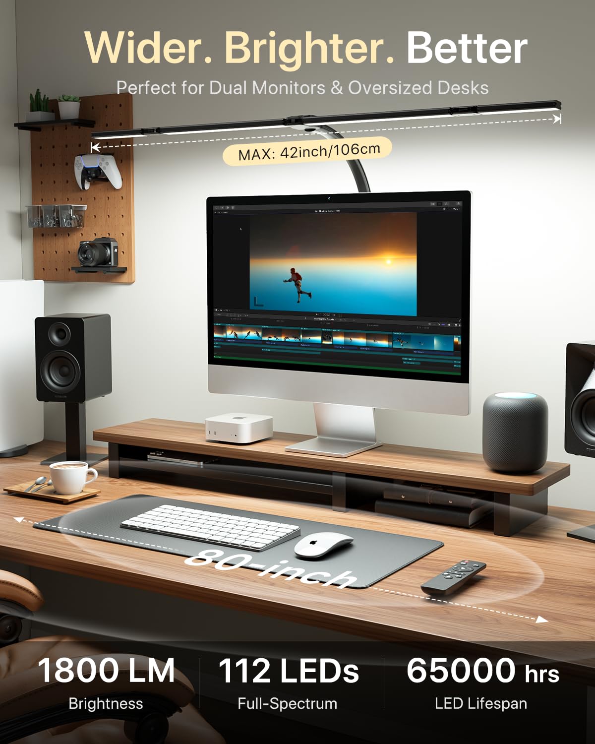 ONEMIX weighted base keeps the lamp stable during work.