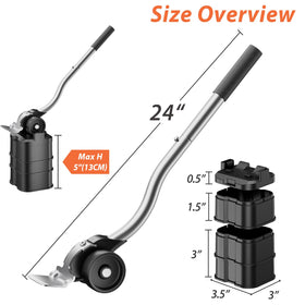 ONEON lengthening furniture lifter lifts up to 660 lbs with minimal effort.