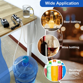 ONESAM compact setup supports 5-gallon jug water dispensing and aquarium changes.