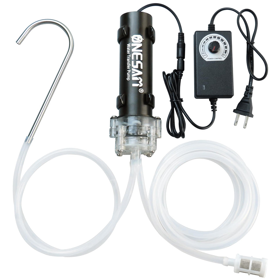 ONESAM food-grade pump close-up shows safe liquid transfer for beverages and syrups.