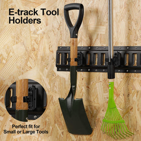 Onesnt heavy-duty polyurethane and zinc-plated steel provide durable tool support.