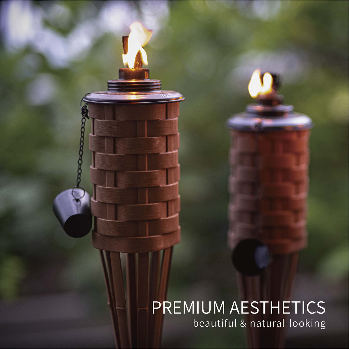 ONETHATCH bamboo torch durable straight design for outdoor lighting.