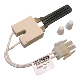 OneTrip Parts DURALIGHT ignitor close-up; precise fit for Rheem, Ruud, WeatherKing furnaces.