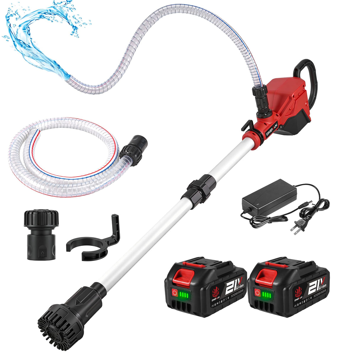 ONEVAN cordless water pump in action for fast drainage