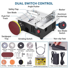 ONEVAN mini table saw 135 accessories kit for diverse crafts