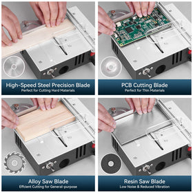 ONEVAN mini table saw 7 speed adjustment for versatile materials