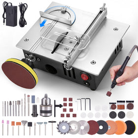 ONEVAN mini table saw dual motors for precise safe operation in crafts