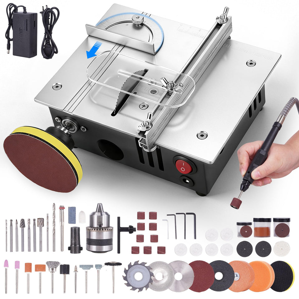 ONEVAN mini table saw dual motors for precise safe operation in crafts