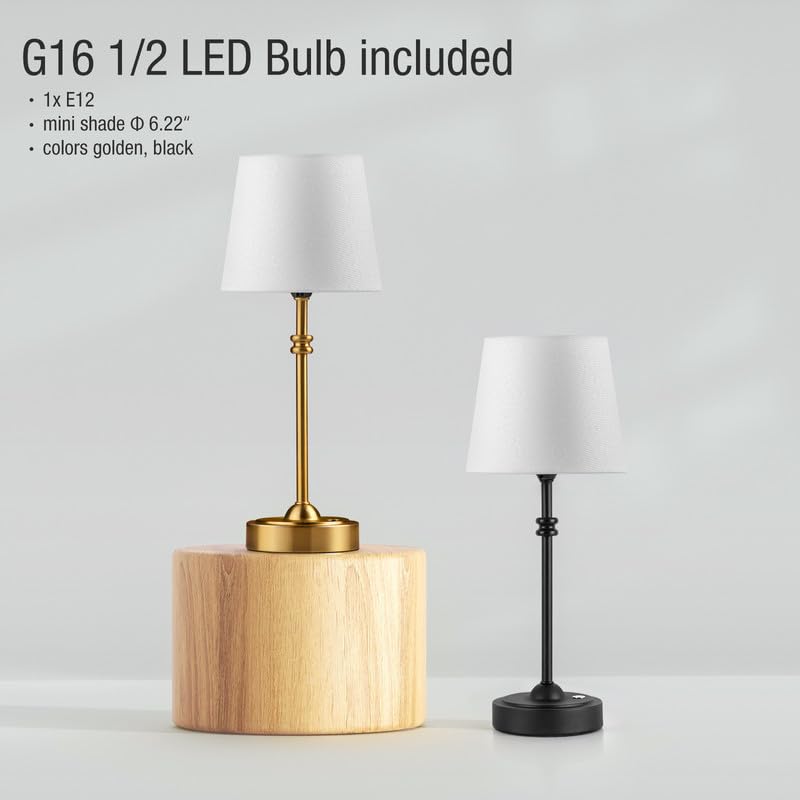 ONEWISH 4000mAh battery lamp powers wireless illumination for hours.