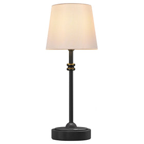 ONEWISH cordless lamp table-base black enables portable room lighting.