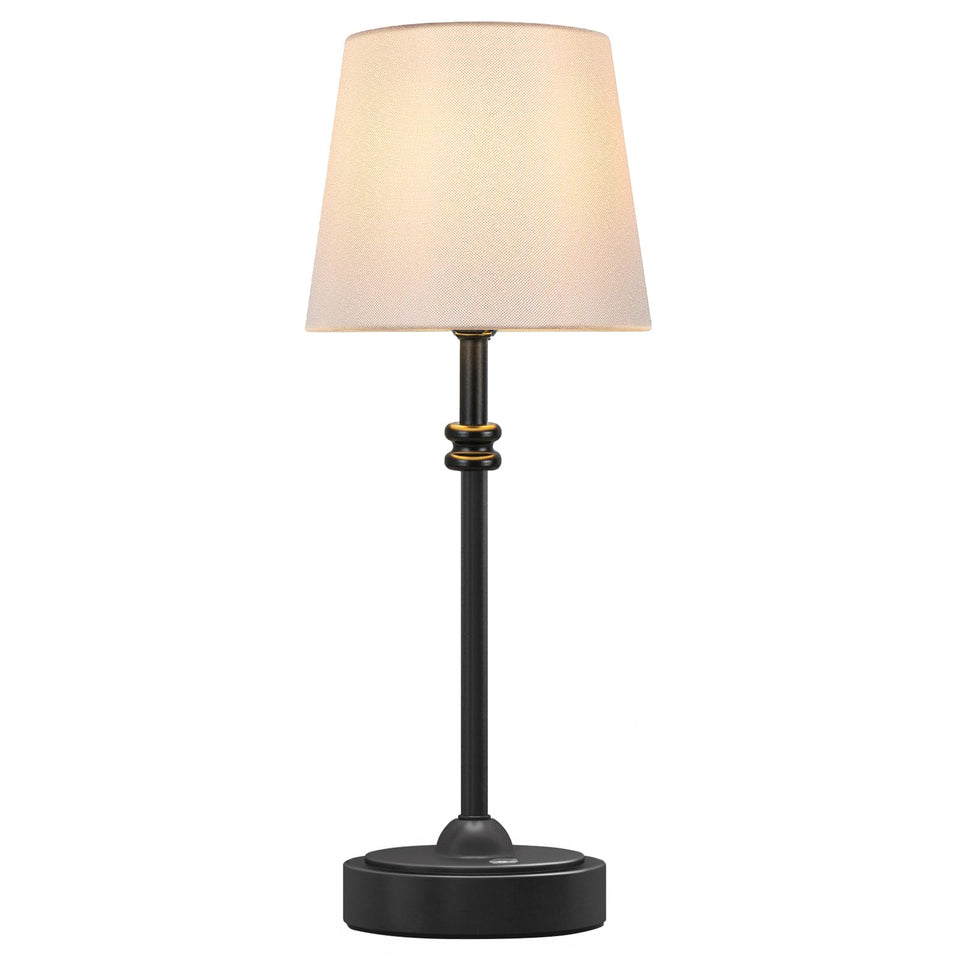 ONEWISH cordless lamp table-base black enables portable room lighting.