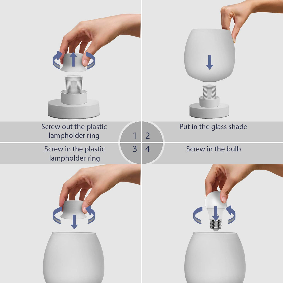 ONEWISH dorm room lamp offers reliable compact lighting.