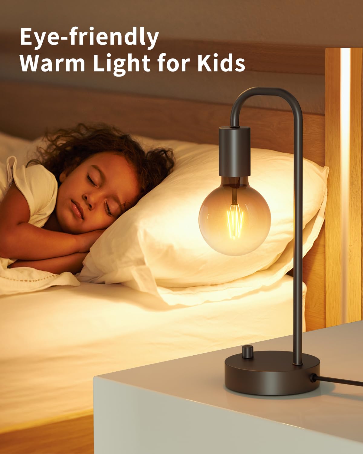 ONEWISH industrial minimalist desk lamp for sturdy task lighting in any room.