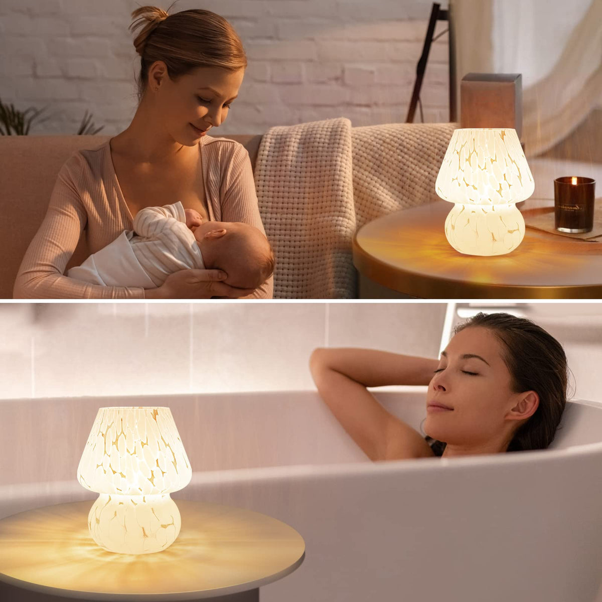 ONEWISH mushroom lamp decor accent for small spaces
