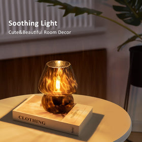 ONEWISH mushroom lamp dimmable LED with 0-100% brightness for any mood.