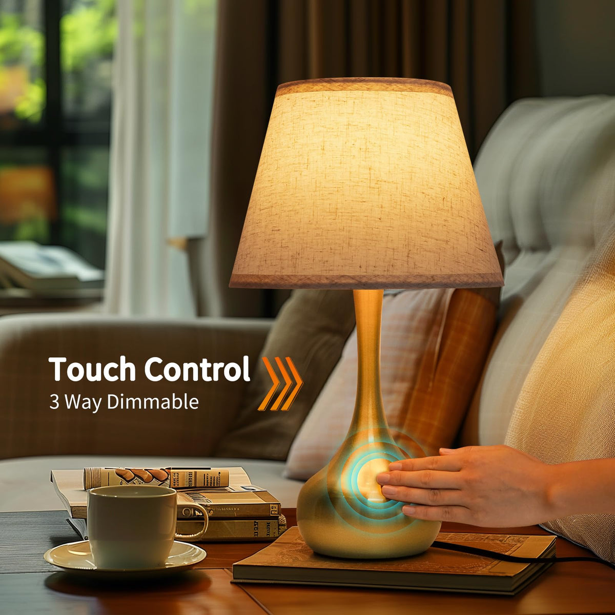 ONEWISH gold matte base adds modern elegance to decor.