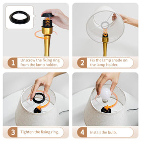ONEWISH kids room lamp offers soft night light.