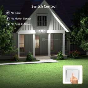 Onforu 100W flood light switch control for simple on/off operation.