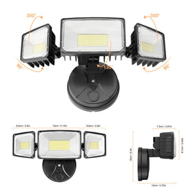 Onforu 100W flood light yard illumination highlighting long-lasting performance.