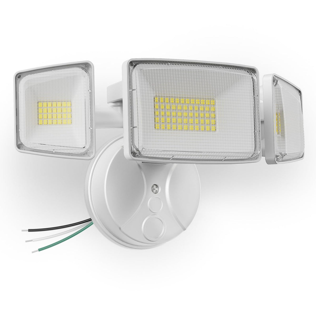 Onforu 100W flood light front view for bright exterior illumination.