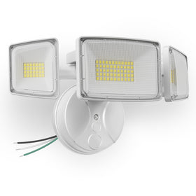 Onforu 100W flood light front view for bright exterior illumination.