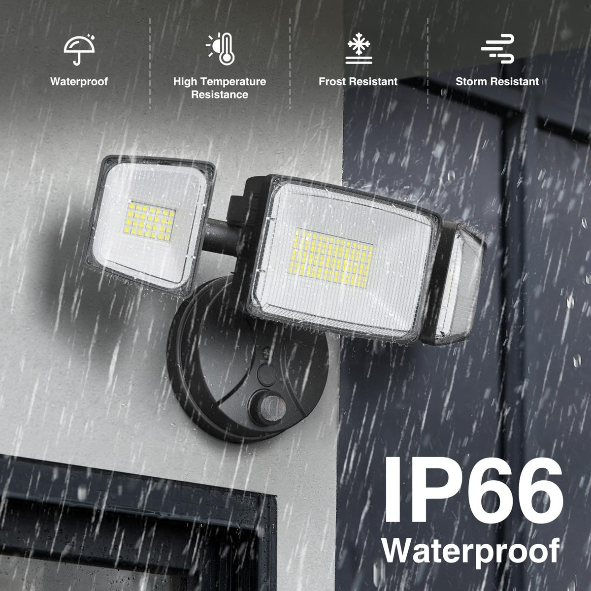 Onforu 11000 lumen LED flood light with broad beam range