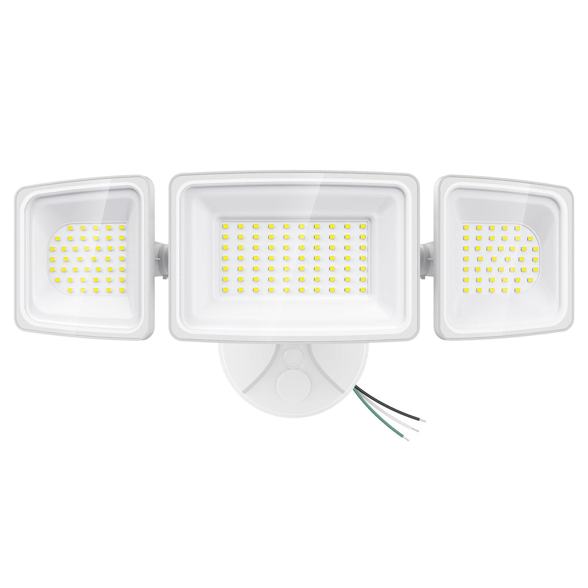 Onforu 130W LED security light front view highlighting broad entryway illumination