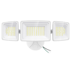 Onforu 130W LED security light front view highlighting broad entryway illumination
