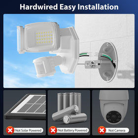 Onforu outdoor light with 180-degree detection for perimeter security