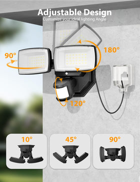 Onforu 180-degree sensor detects activity up to 72 feet away.