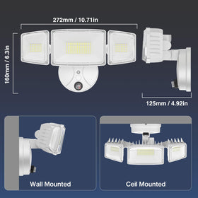 Onforu 270-degree beam angle adjustment for customizable lighting layouts.