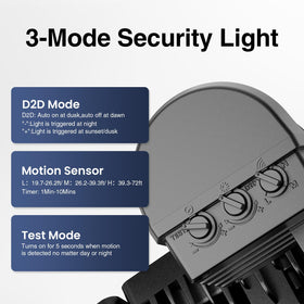 Onforu 270-degree coverage flood light for comprehensive yard lighting